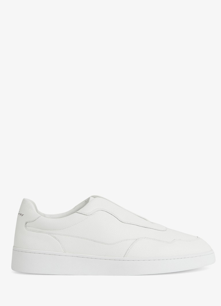 Reiss Heren Lane sneaker van leer in de kleur White / Wit