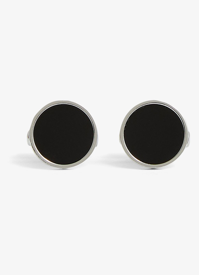 Reiss Heren Manchetknopen in de kleur Zilver