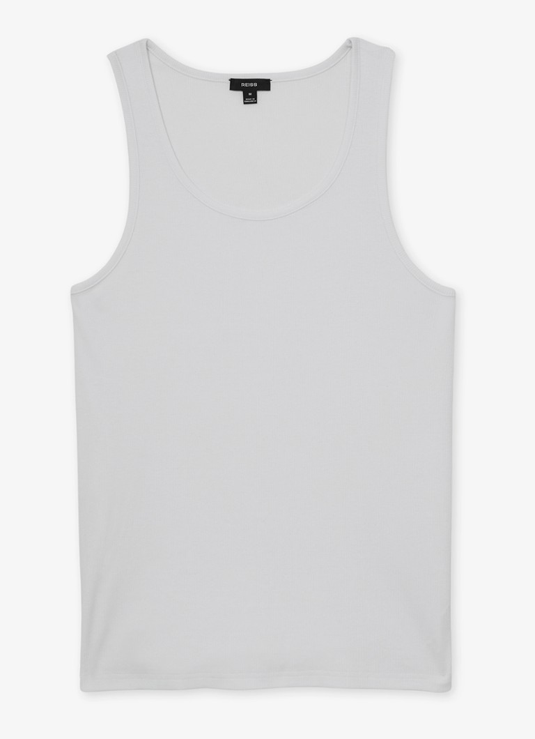 Reiss Heren Jaden singlet met ronde hals in de kleur White / Wit