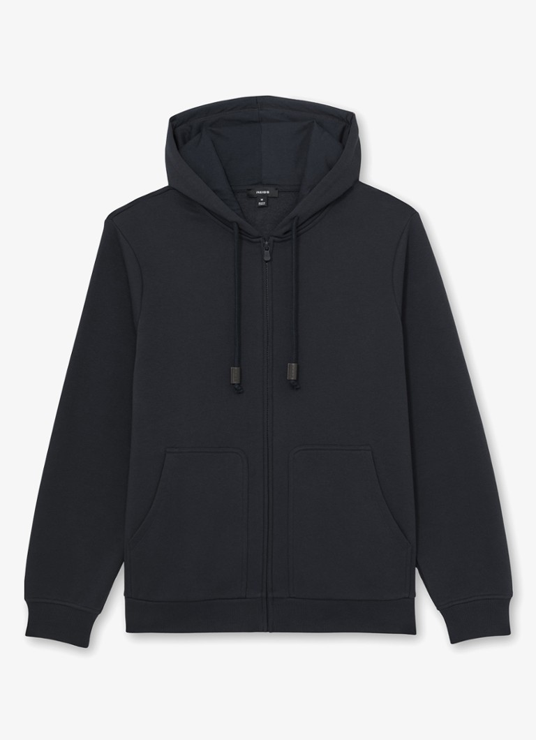 Reiss Heren Howel sweatvest met capuchon in de kleur Navy / Blauw