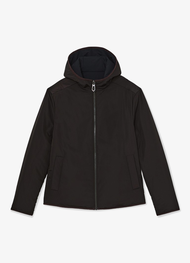 Reiss Heren Devonay reversible gewatteerde jack met gekleurde rand in de kleur Multicolor