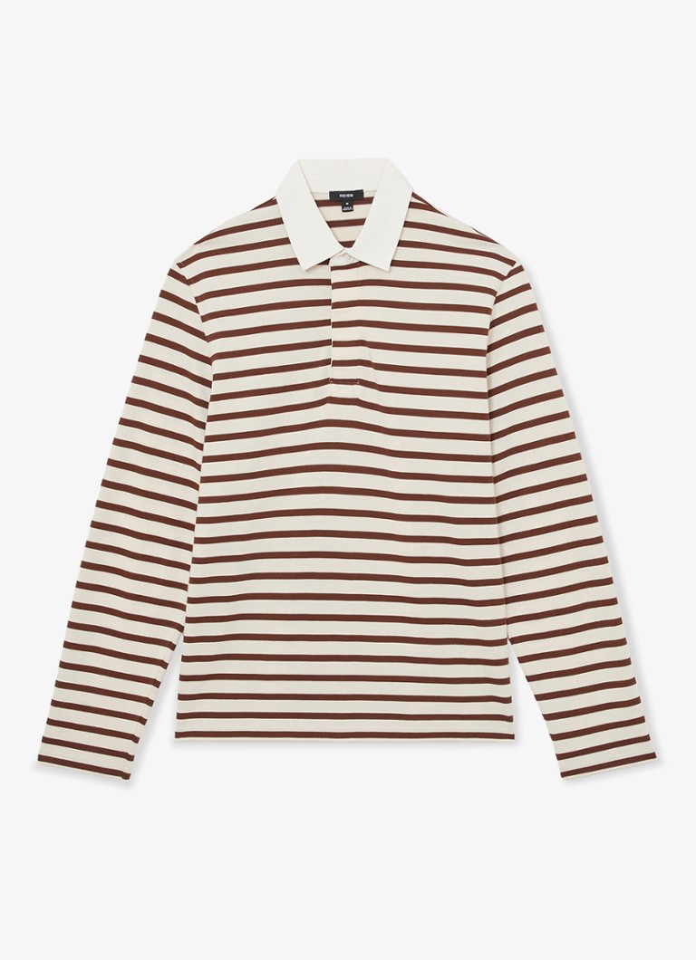 Reiss Heren Conners regular fit polo met streepprint in de kleur Multicolor