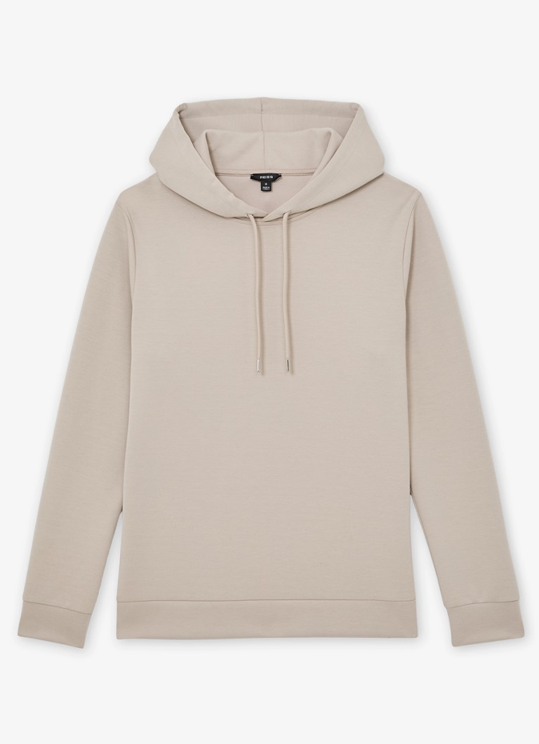 Reiss Heren Fabien hoodie met capuchon in de kleur Beige
