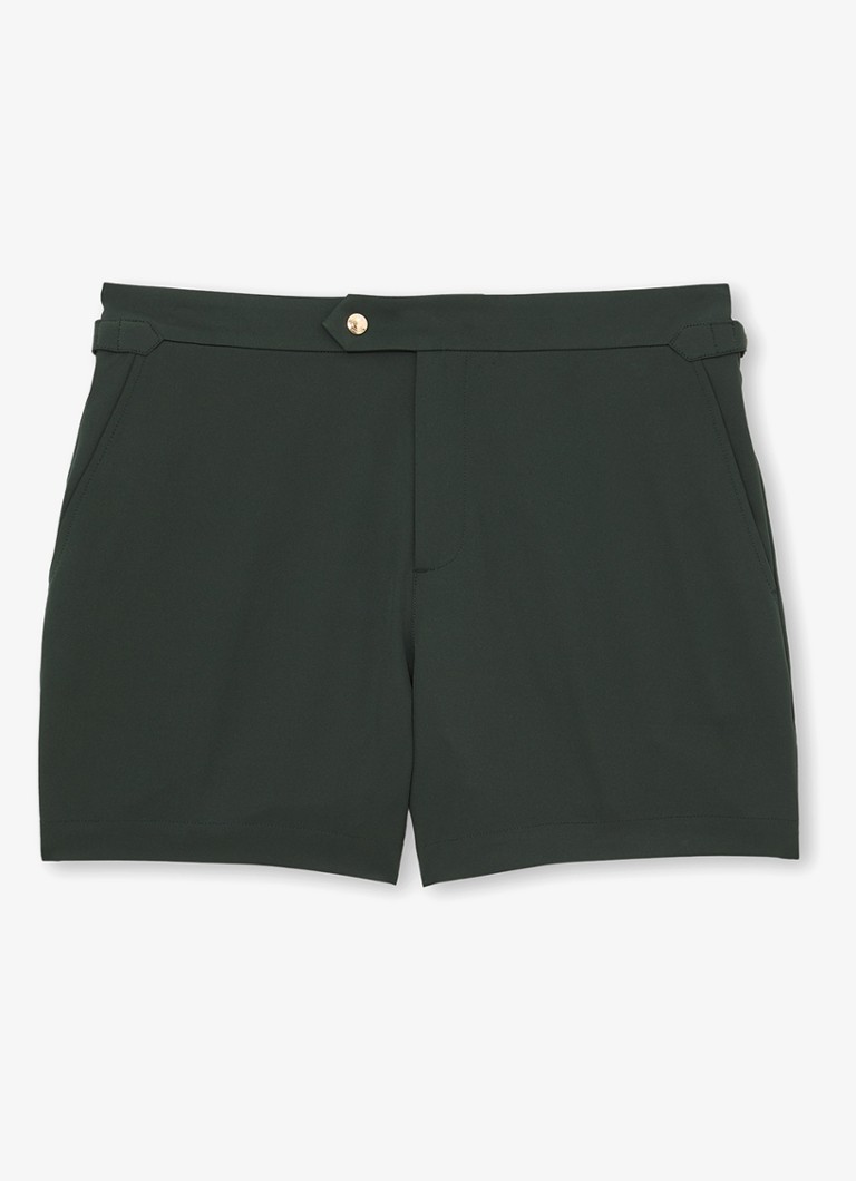 Reiss Heren Sun zwemshort met steekzakken in de kleur Donkergroen