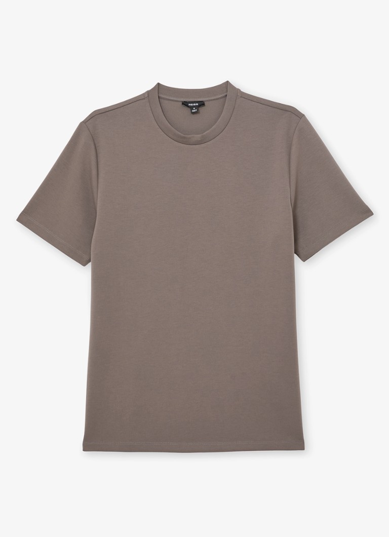 Reiss Heren Bradley T-shirt met ronde hals in de kleur Lichtbruin