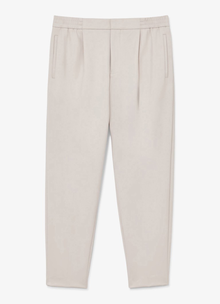 Reiss Heren Cleric tapered fit pantalon met steekzakken in de kleur Stone / Beige