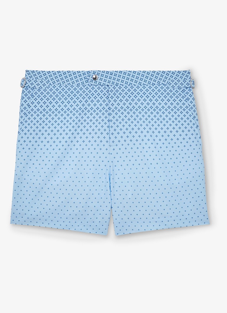 Reiss Heren Darli zwemshort met print in de kleur Lichtblauw