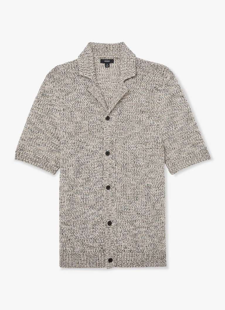Reiss Heren Addis regular fit overhemd in de kleur Beige