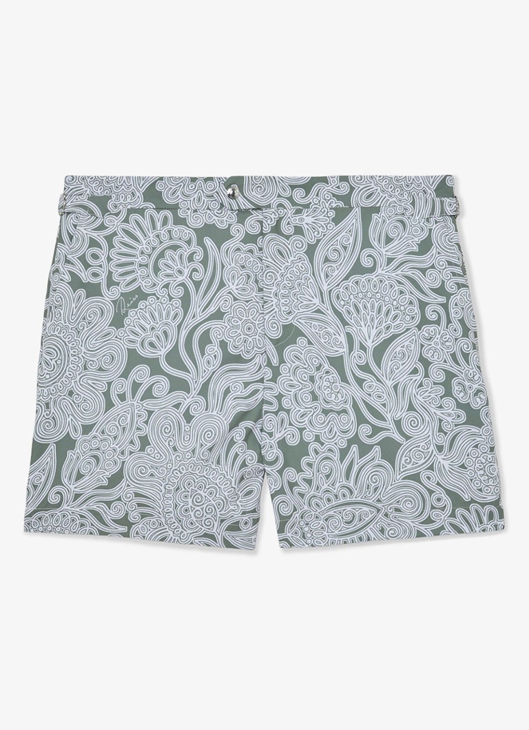 Reiss Heren Fallow zwemshort met print in de kleur Groen