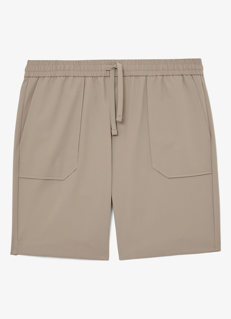 Reiss Heren Ascend straight fit korte broek met steekzakken in de kleur Taupe