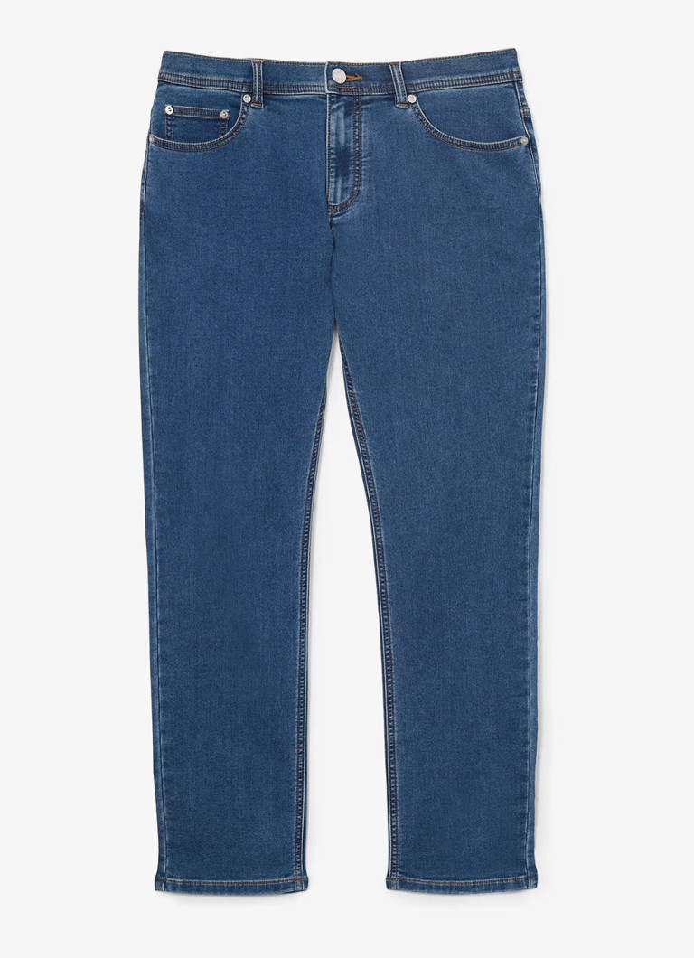 Reiss Heren Bishopgate straight leg jeans met steekzakken in de kleur Blauw