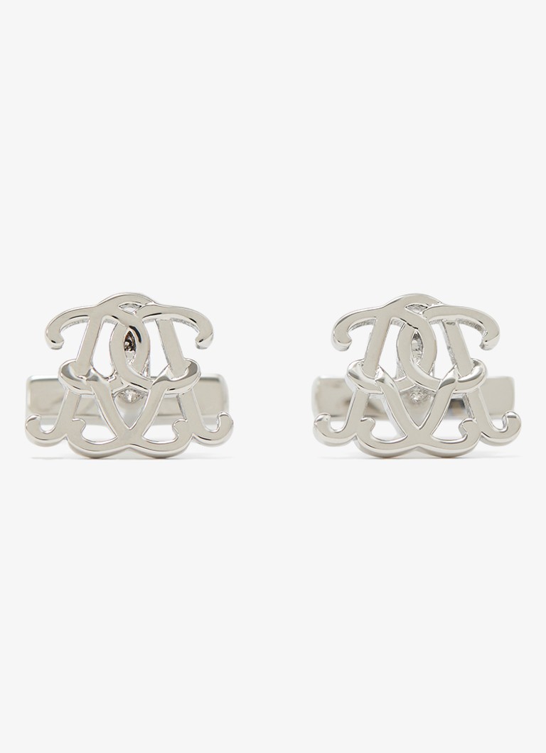 Reiss Heren Hitch manchetknoop met monogram in de kleur Zilver