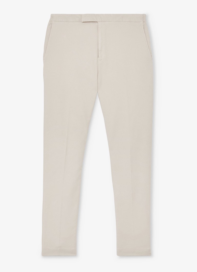 Reiss Heren Tapered fit pantalon met steekzakken in de kleur Stone / Beige