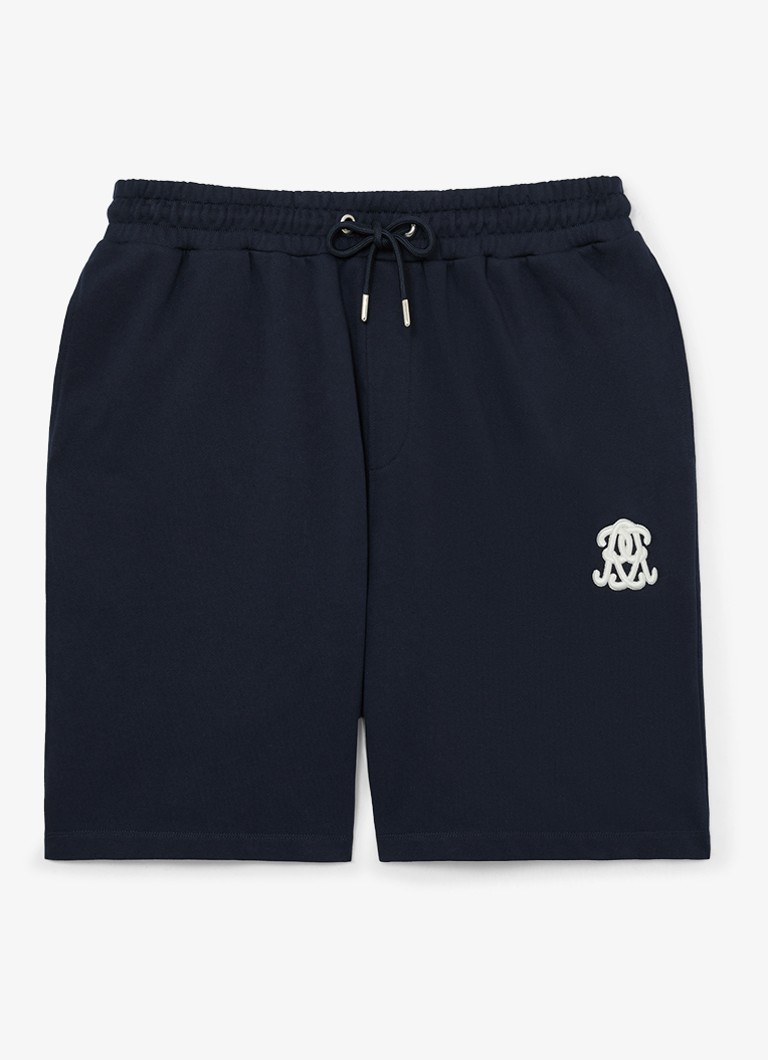 Reiss Heren Levin straight fit korte broek met steekzakken in de kleur Donkerblauw