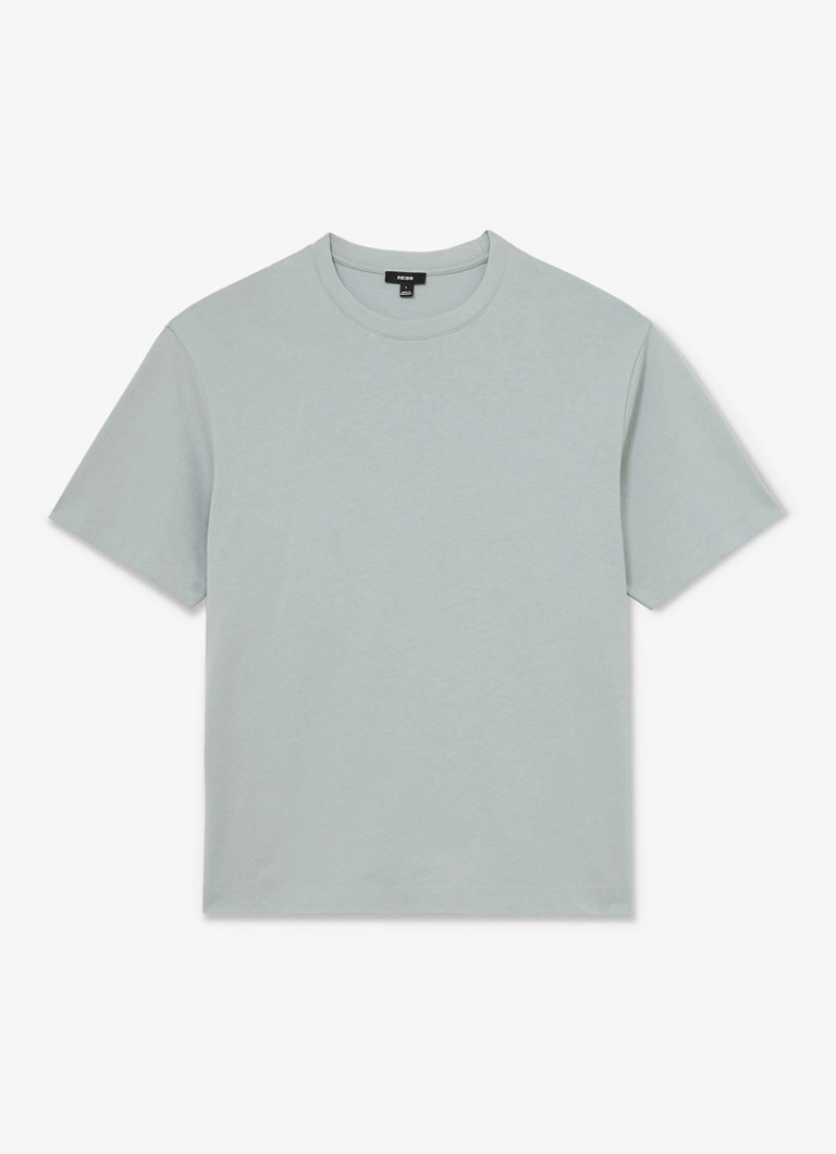 Reiss Heren Tate T-shirt met stretch in de kleur Lichtblauw