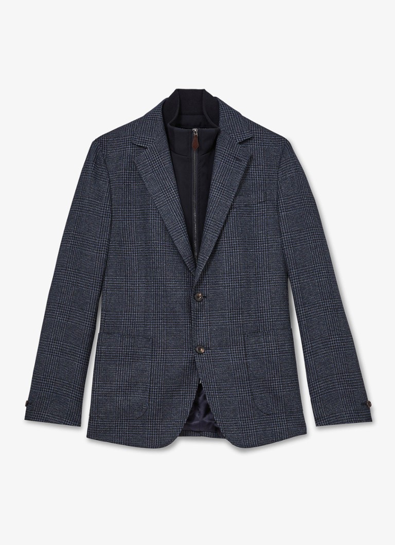 Reiss Heren Kyle regular fit colbert met ruit dessin in de kleur Navy / Blauw