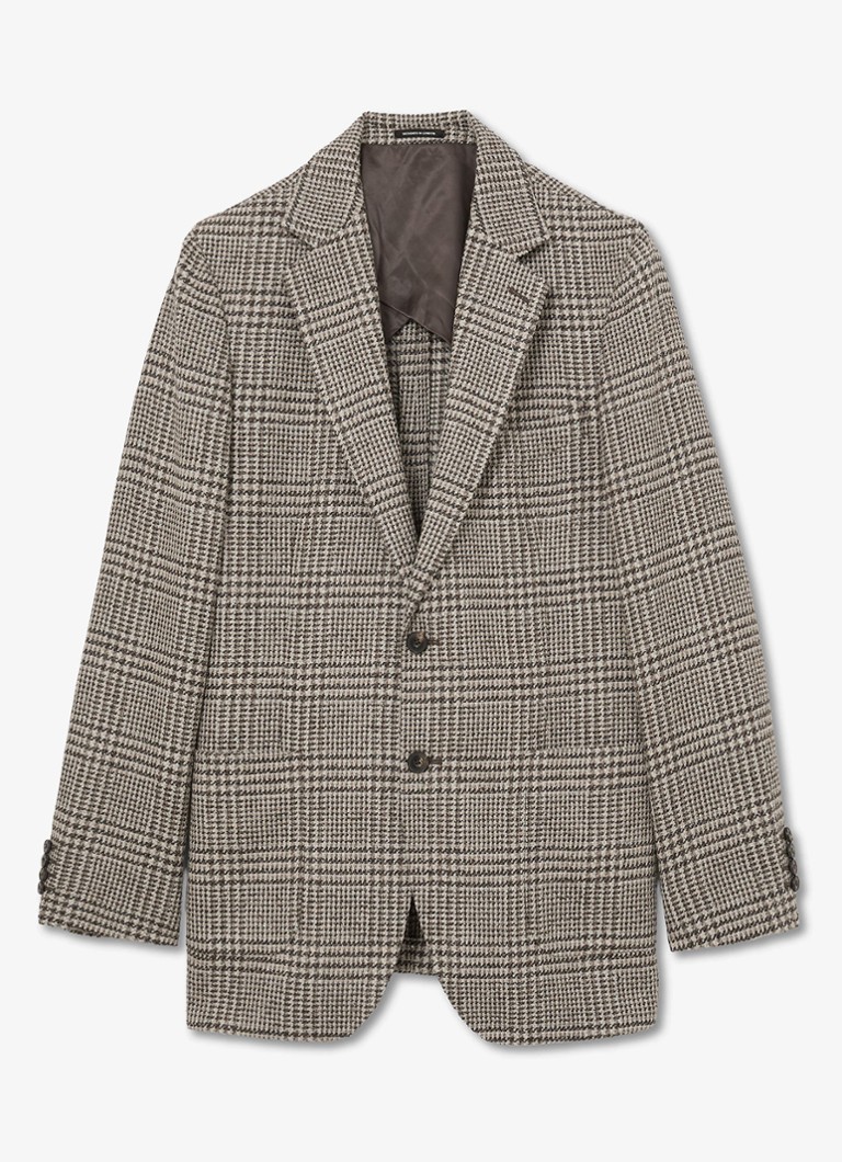 Reiss Heren Tuscan colbert met ruitdessin in de kleur Bruin
