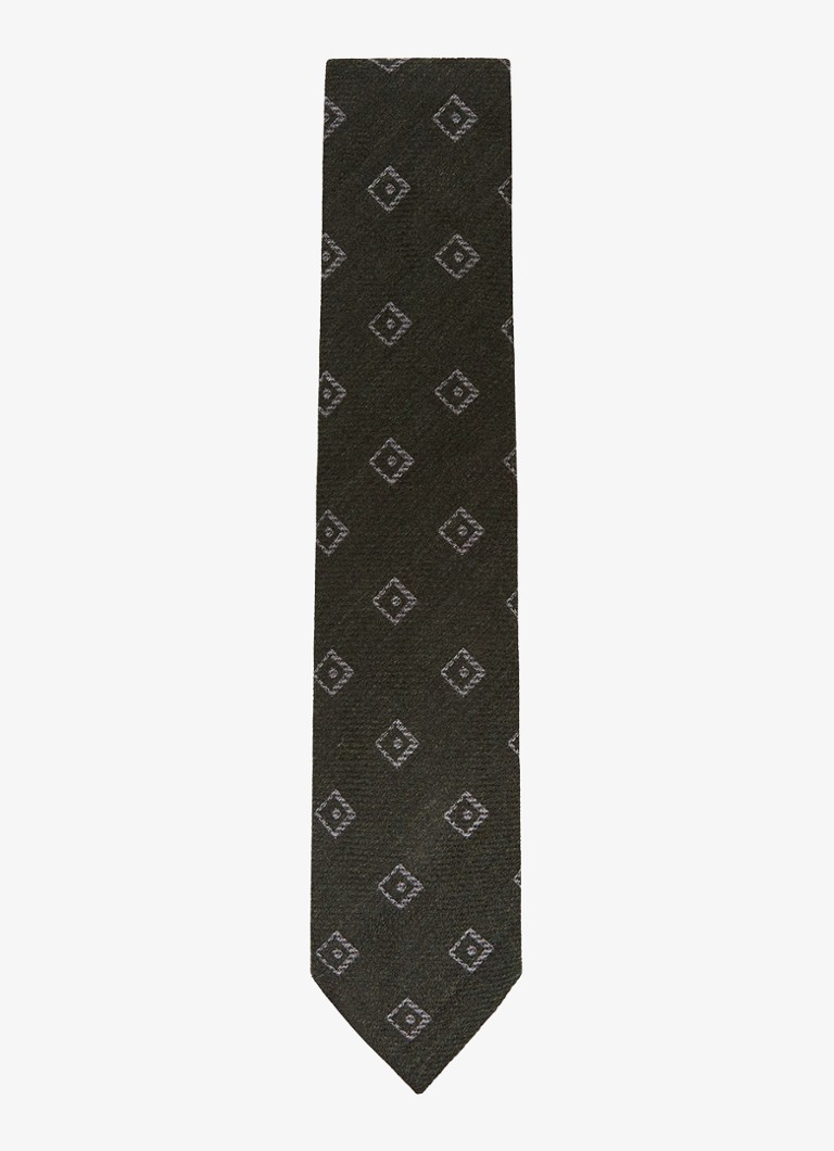 Reiss Heren Fazio stropdas in wolblend in de kleur Groen