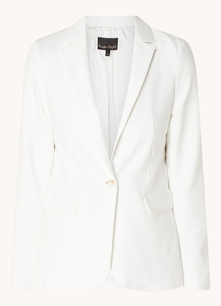 Phase Eight Dames Ulrica blazer met klepzakken in de kleur Wit