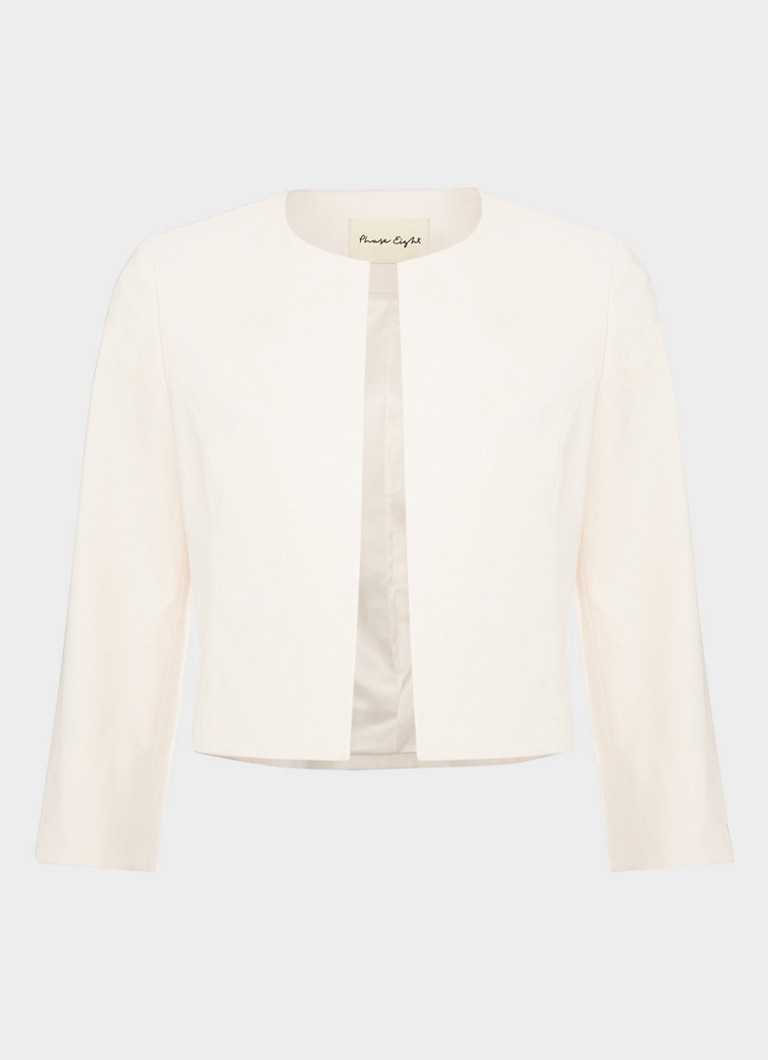 Phase Eight Dames Elizabeth openvallende bolero in de kleur Gebroken wit