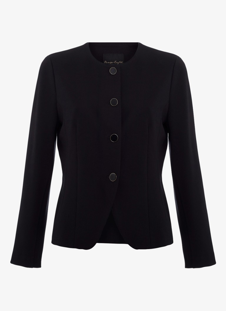 Phase Eight Dames Danni blazer met schoudervulling in de kleur Zwart