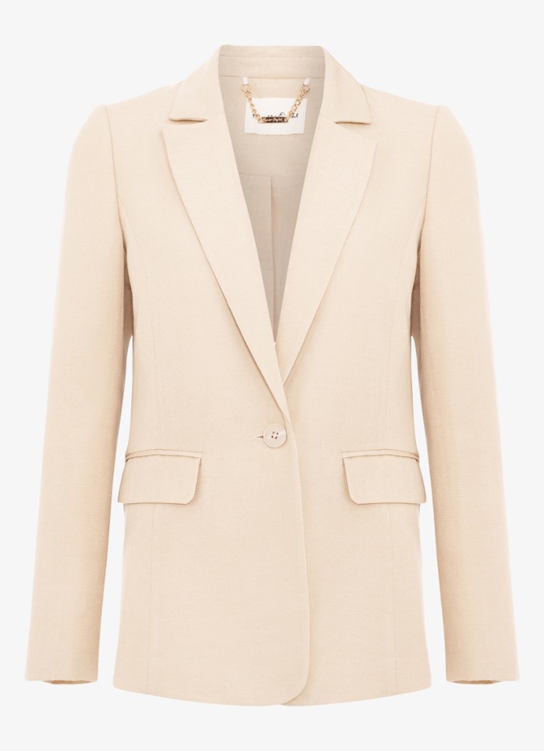 Phase Eight Dames Elena blazer in linnenblend in de kleur Beige