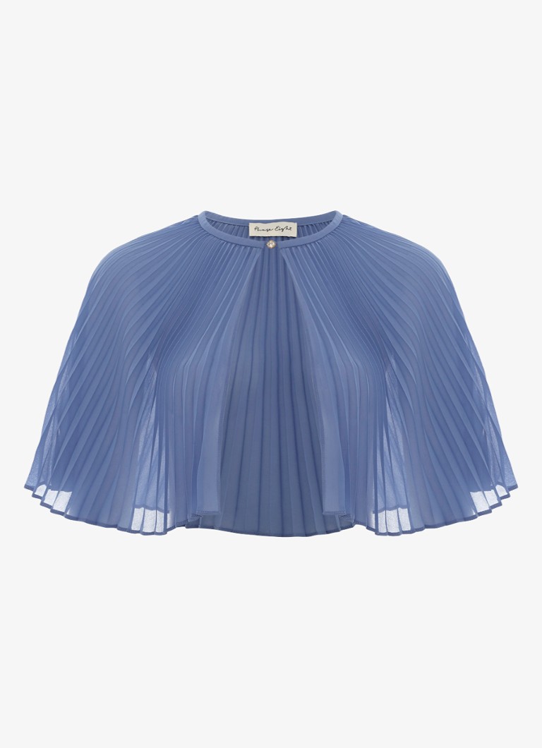 Phase Eight Dames Anora bolero met plooien in de kleur Donkerblauw