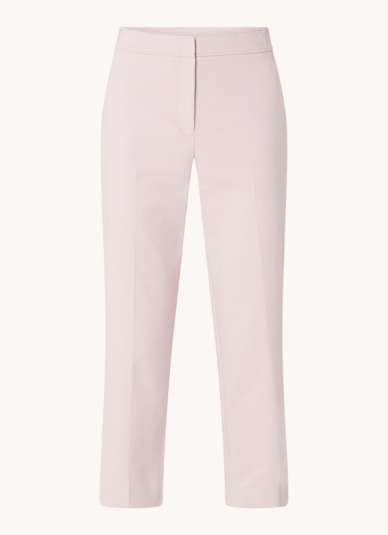 Phase Eight Dames Ulrica high waist cropped slim fit pantalon met steekzakken in de kleur Lichtroze