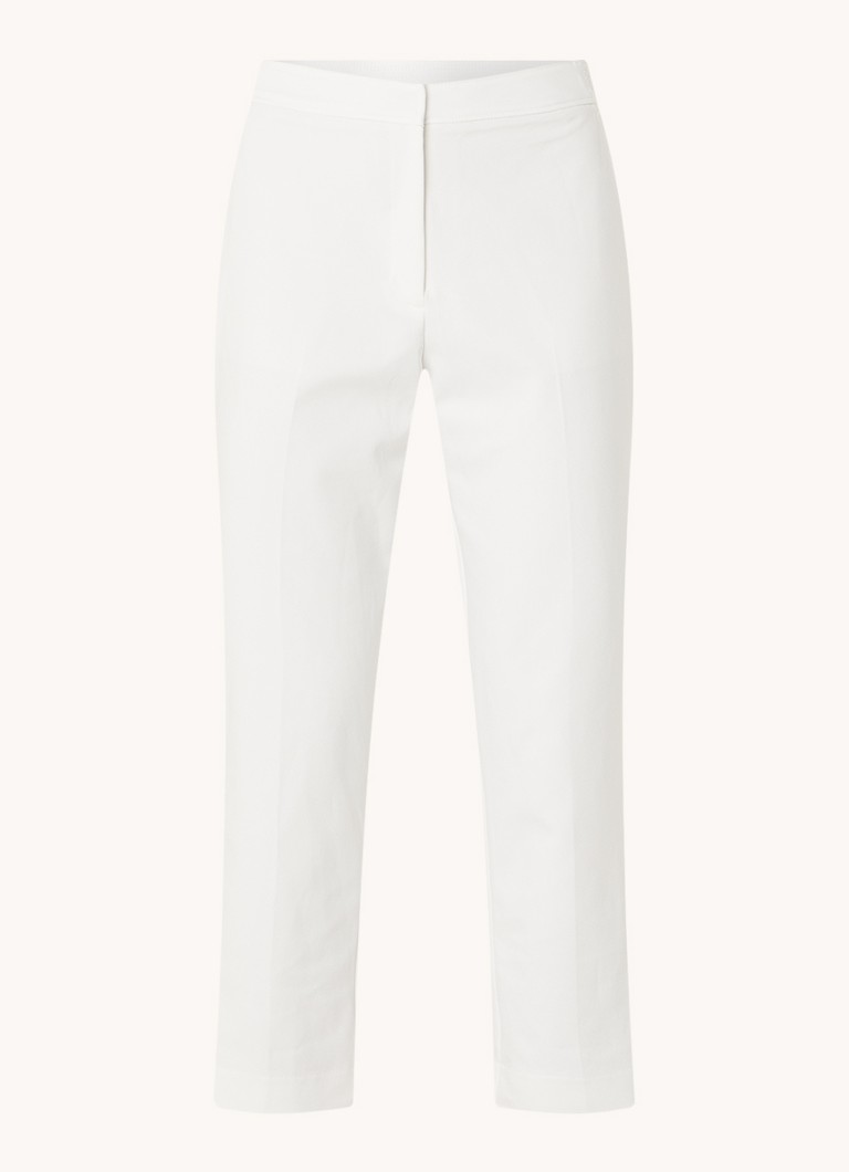 Phase Eight Dames Ulrica high waist tapered fit chino met stretch in de kleur Wit