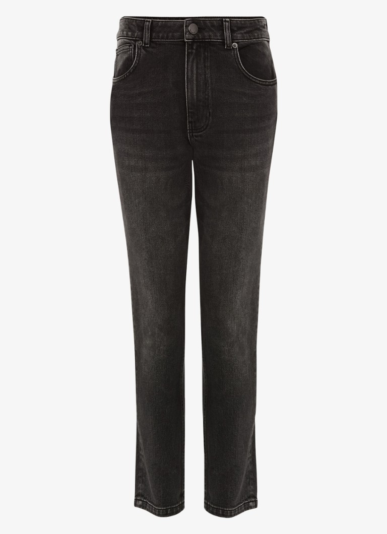Phase Eight Dames Sara mid waist slim fit jeans met gekleurde wassing in de kleur Zwart