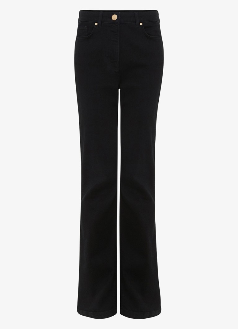Phase Eight Dames Olivia high waist bootcut Jeans met steekzakken in de kleur Zwart