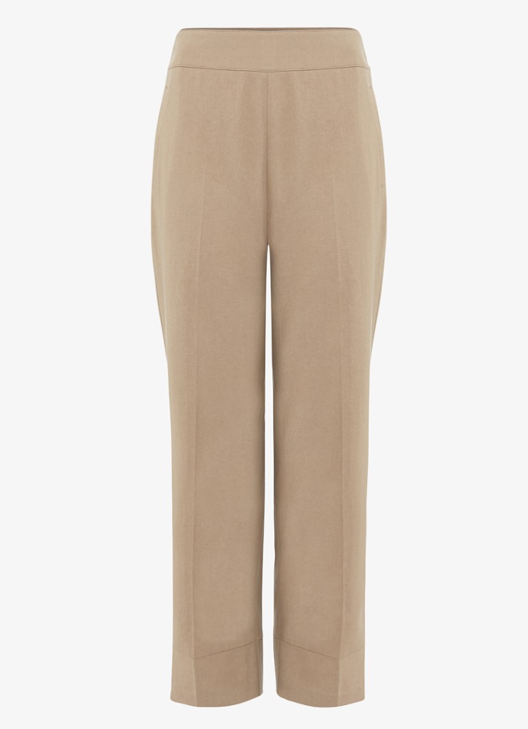 Phase Eight Dames Ellwood high waist straight fit pantalon in de kleur Camel