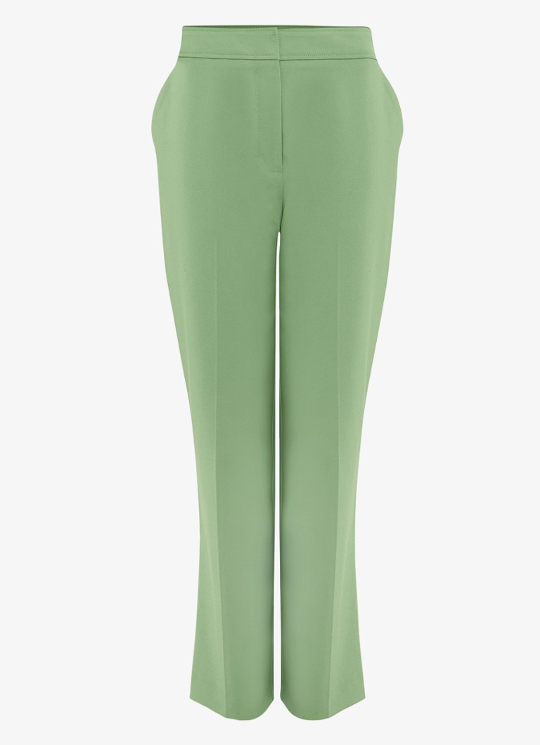 Phase Eight Dames Ulrica high waist cropped tapered fit chino in de kleur Groen