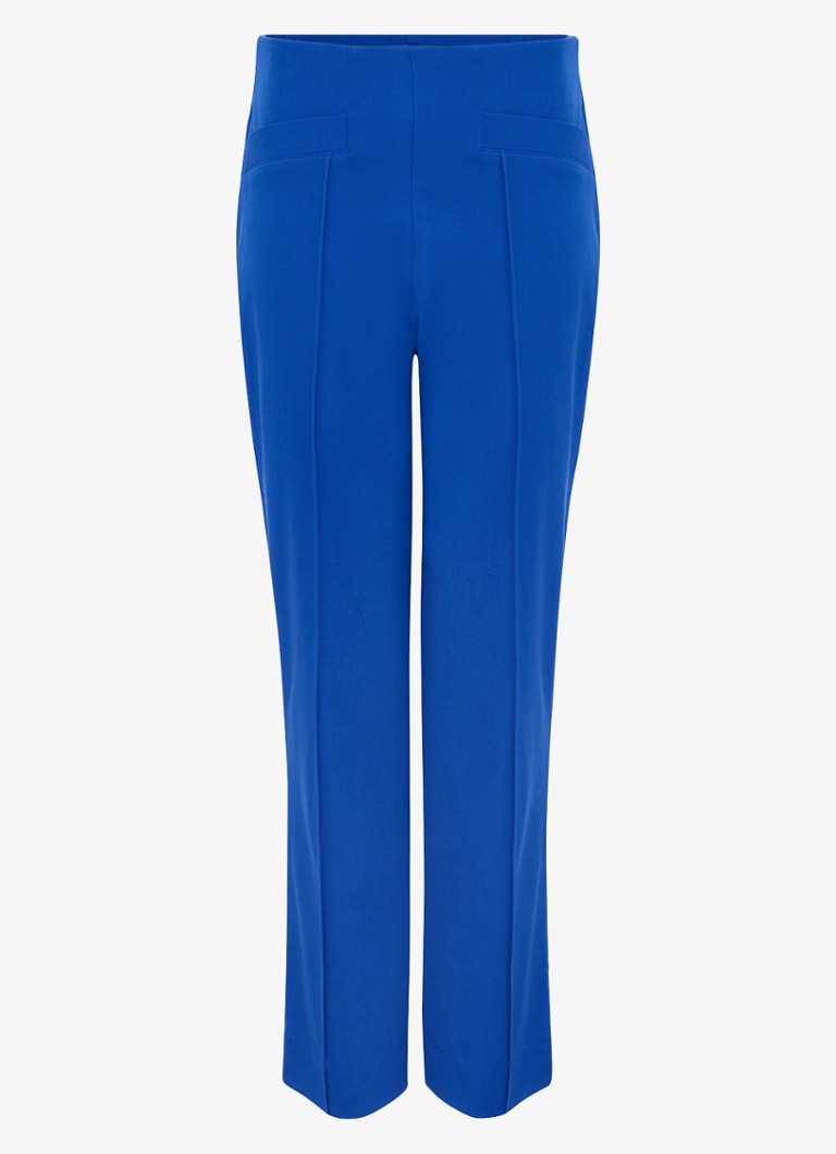 Phase Eight Dames Miah high waist tapered fit cropped pantalon met stretch in de kleur Kobaltblauw