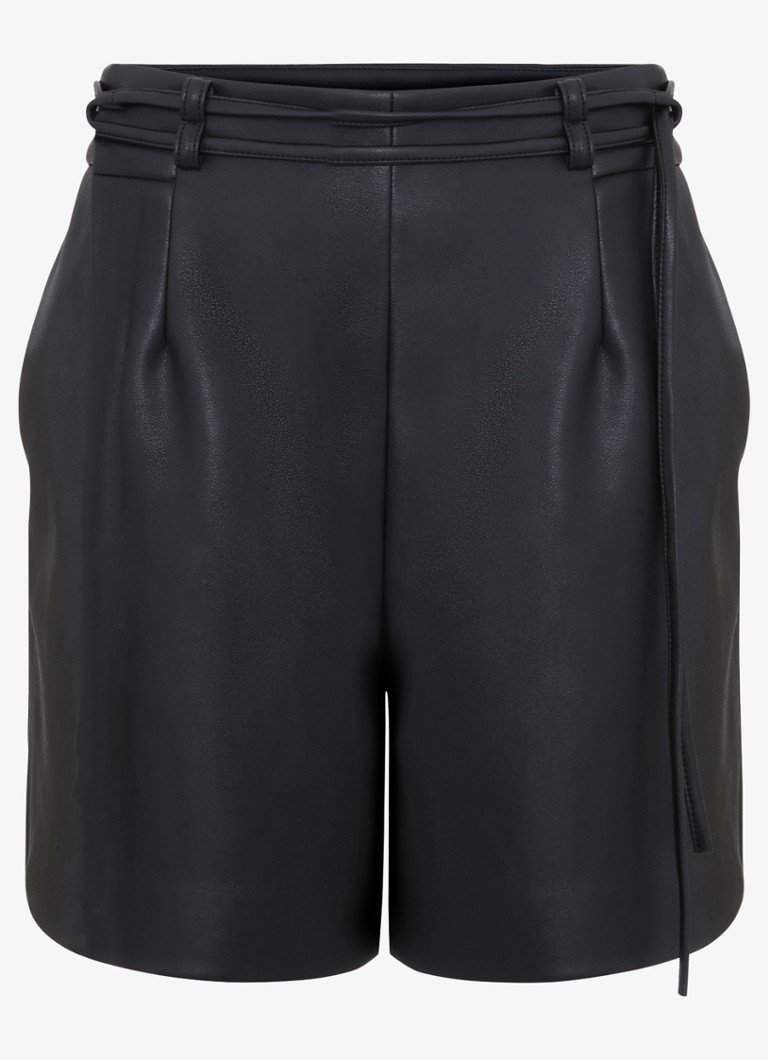 Phase Eight Dames Finlay korte broek met strikceintuur in de kleur Zwart