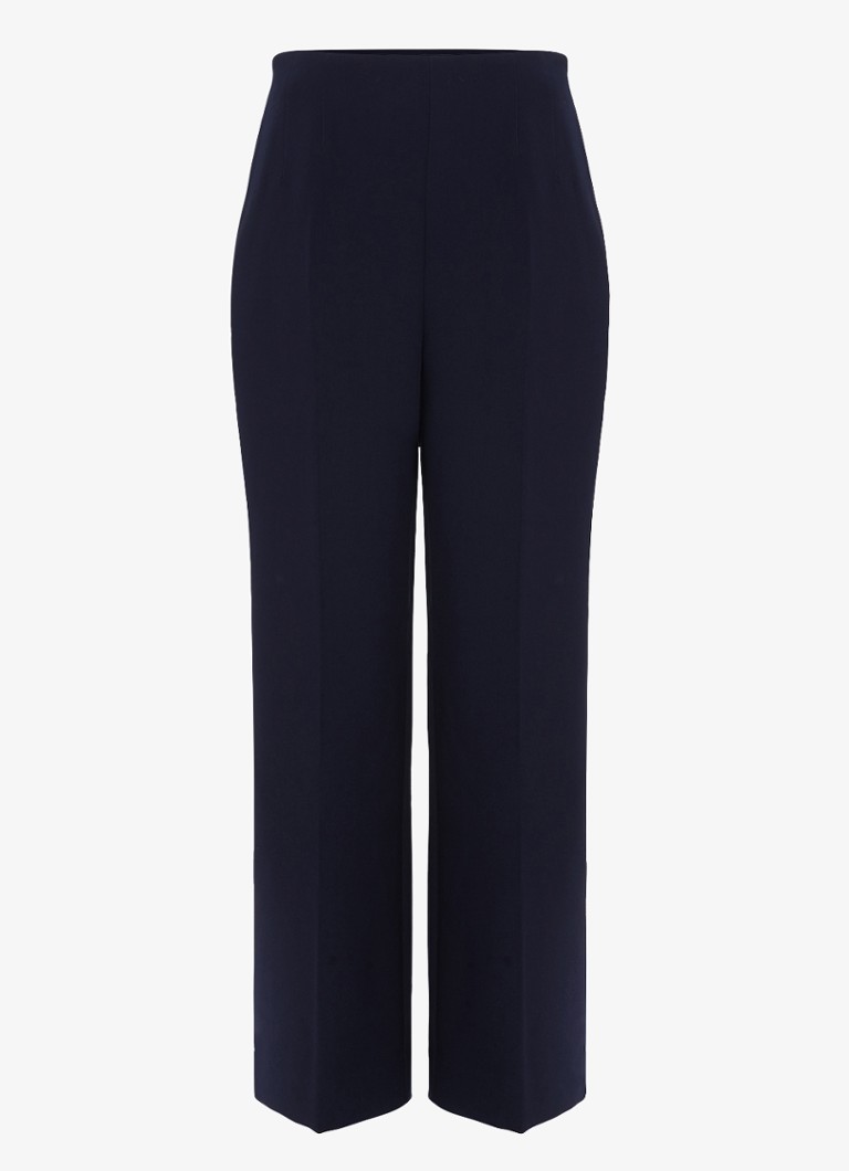 Phase Eight Dames Aubrie high waist loose fit pantalon met steekzakken in de kleur Blauw