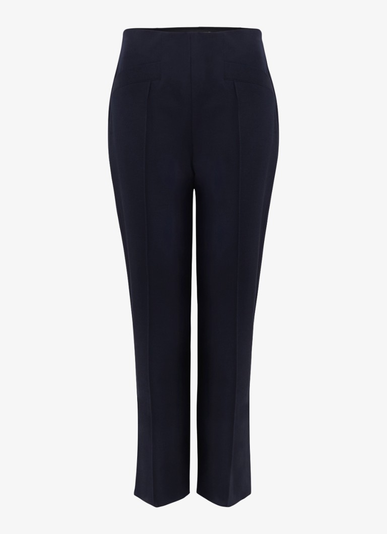 Phase Eight Dames Miah slim fit pantalon met paspelzakken in de kleur Navy