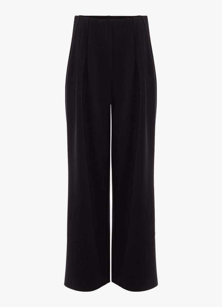 Phase Eight Dames Florence high waist pantalon met plooien in de kleur Zwart