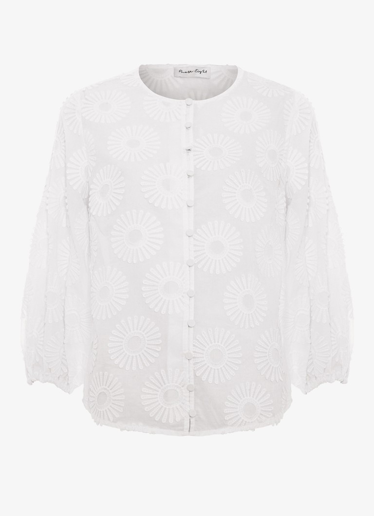 Phase Eight Dames Daisy blouse met structuur in de kleur Wit