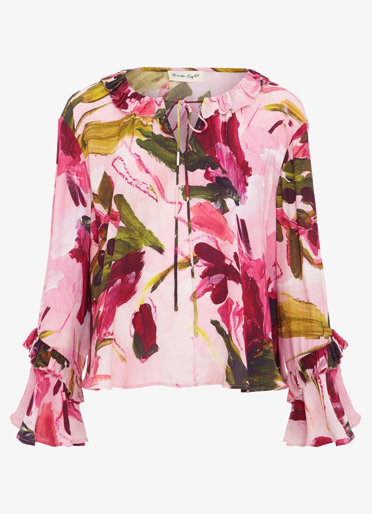 Phase Eight Dames Andi blouse met bloemenprint in de kleur Roze