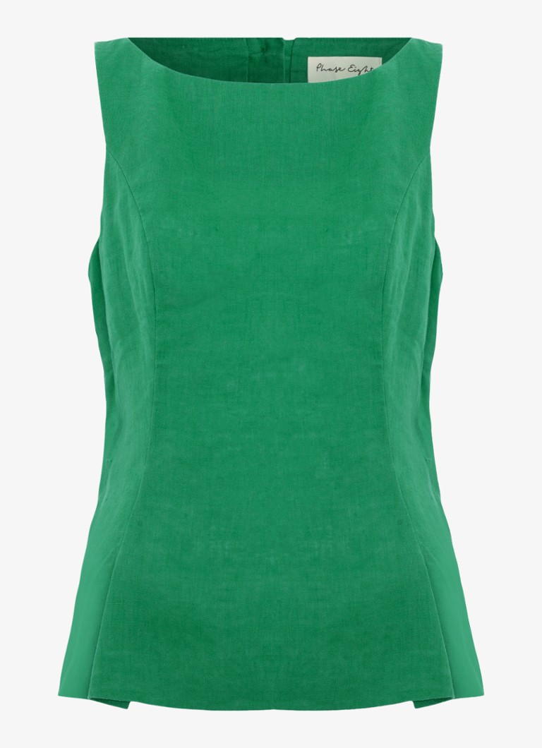 Phase Eight Dames Isabelle top met peplum in de kleur Groen
