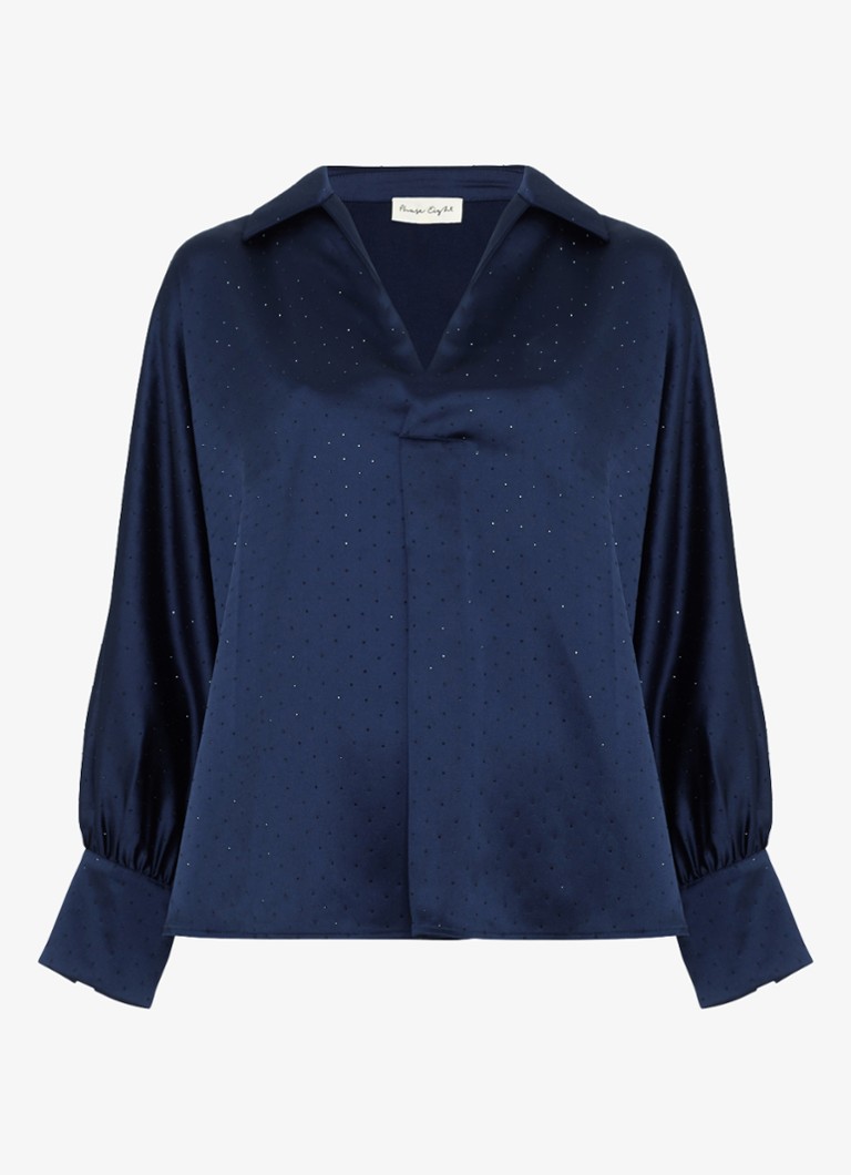 Phase Eight Dames Juliette blouse met strass in de kleur Blauw