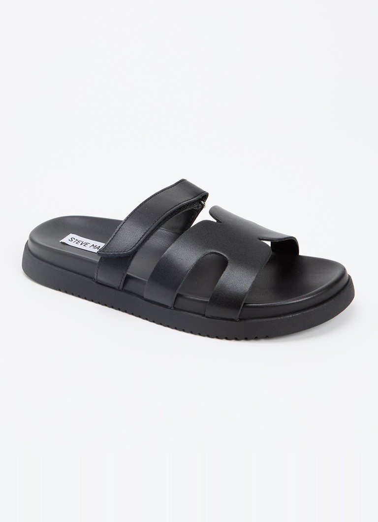 Steve Madden Dames Missile slipper van suède in de kleur Zwart, maat: 41