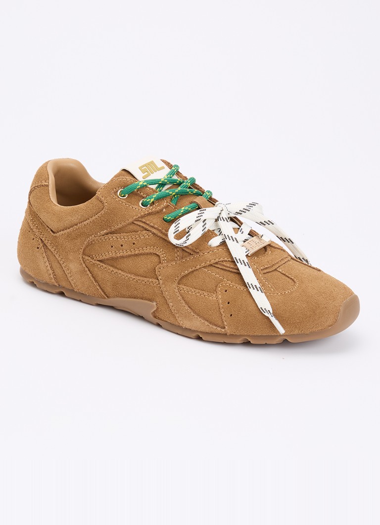 Steve Madden Dames Asiel sneaker van suède in de kleur Camel, maat: 38
