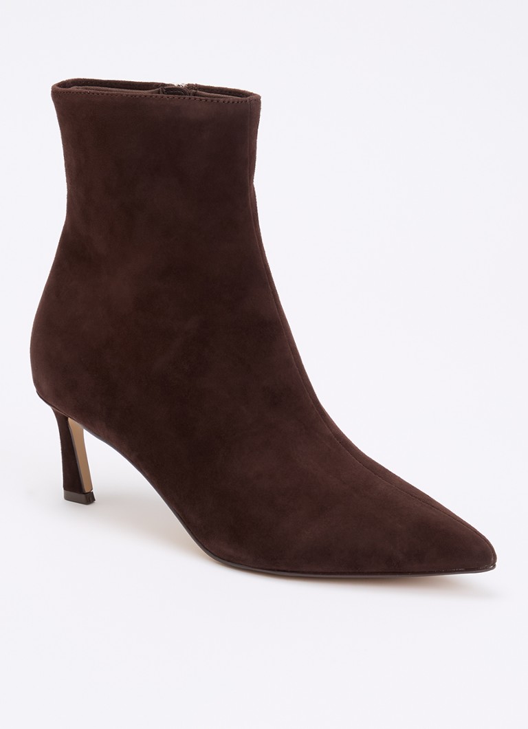 Steve Madden Dames Lulah enkellaarsje van suède in de kleur Donkerbruin, maat: 36