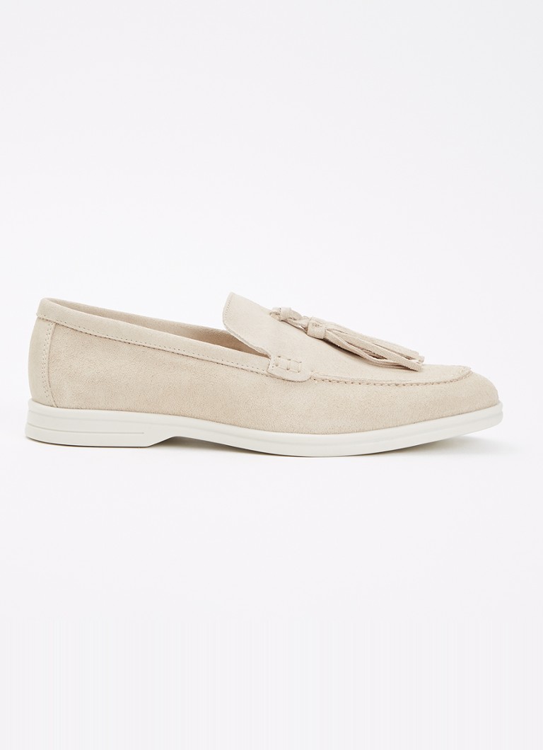Steve Madden Dames Ojane slip-on van suède in de kleur Beige, maat: 39