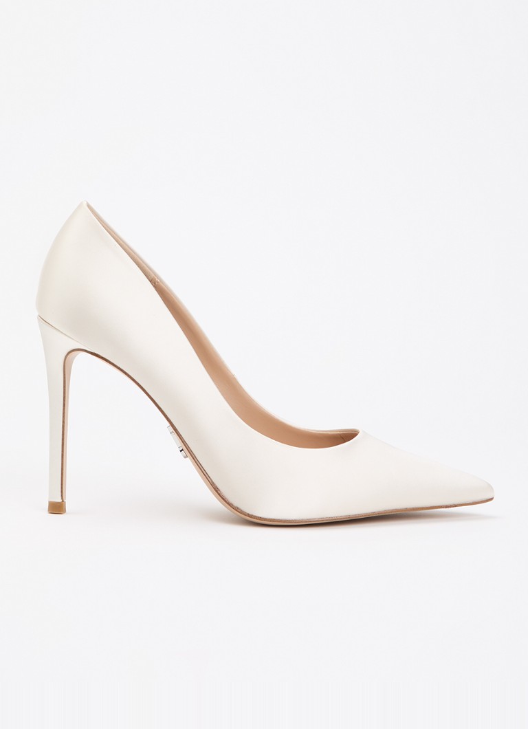 Steve Madden Dames Thrive pump van satijn in de kleur Ivoor, maat: 40