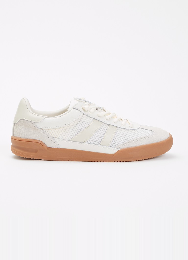 Steve Madden Dames Verdict sneaker met suède details in de kleur Wit, maat: 42