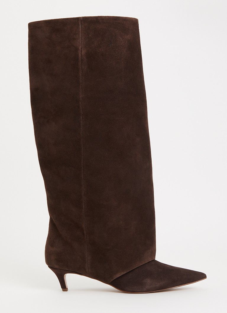 Steve Madden Dames Luca laars van suède in de kleur Chocoladebruin, maat: 39