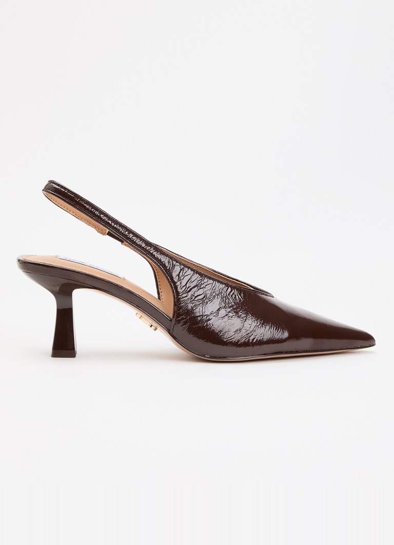 Steve Madden Dames Alari slingback van leer in de kleur Bruin, maat: 41